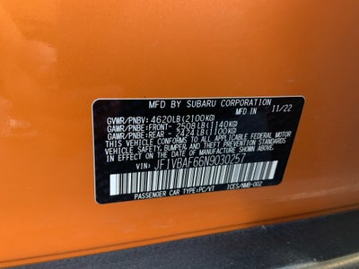 2022 Subaru WRX Premium