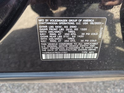 2024 Volkswagen Atlas 2.0T SEL Premium R-Line