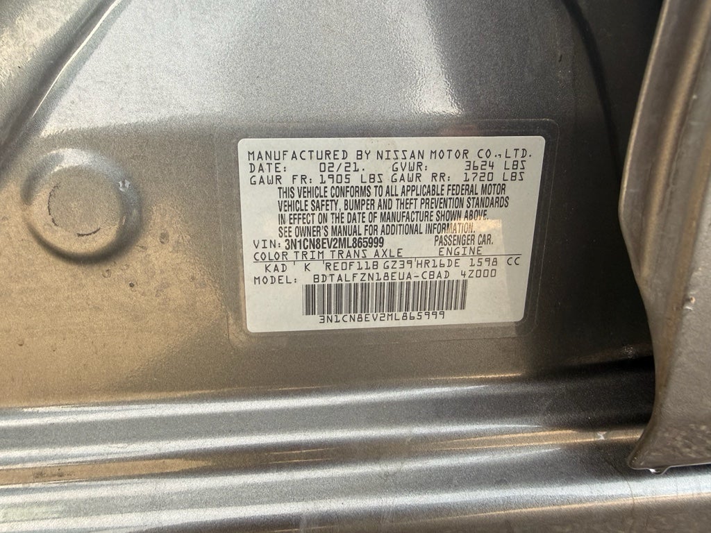 2021 Nissan Versa SV