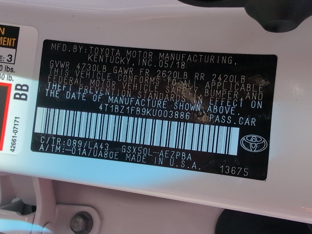 2019 Toyota Avalon Limited