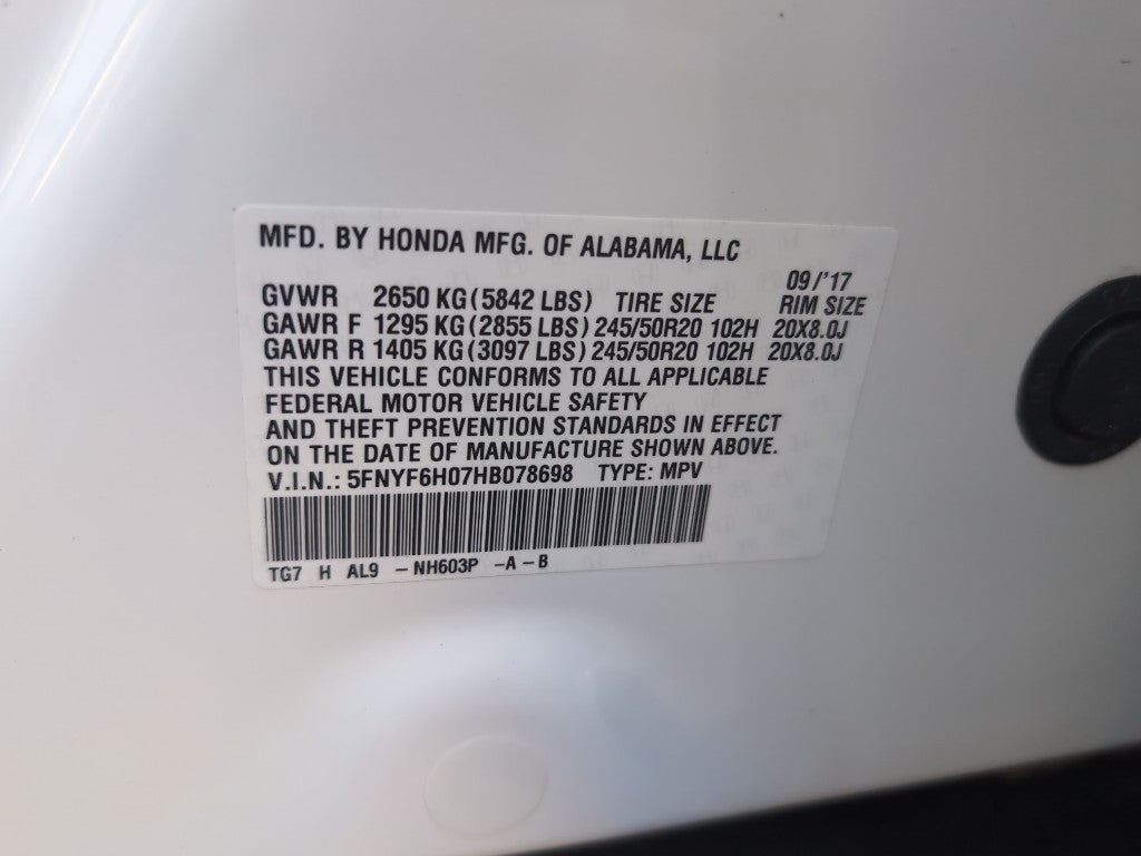 2017 Honda Pilot Elite