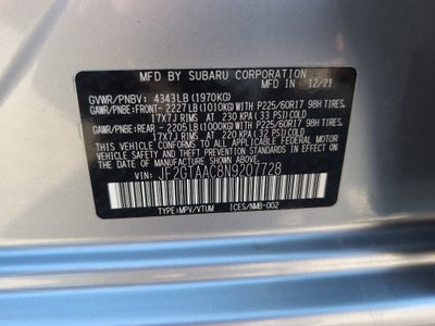 2022 Subaru Crosstrek Manual