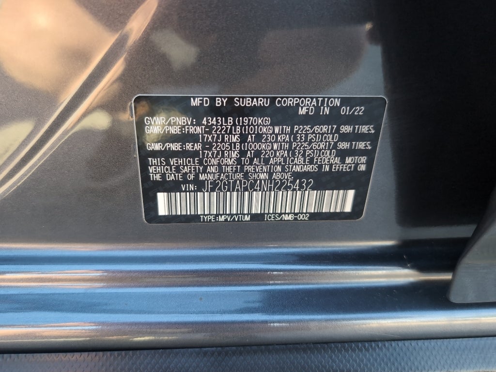 2022 Subaru Crosstrek Premium