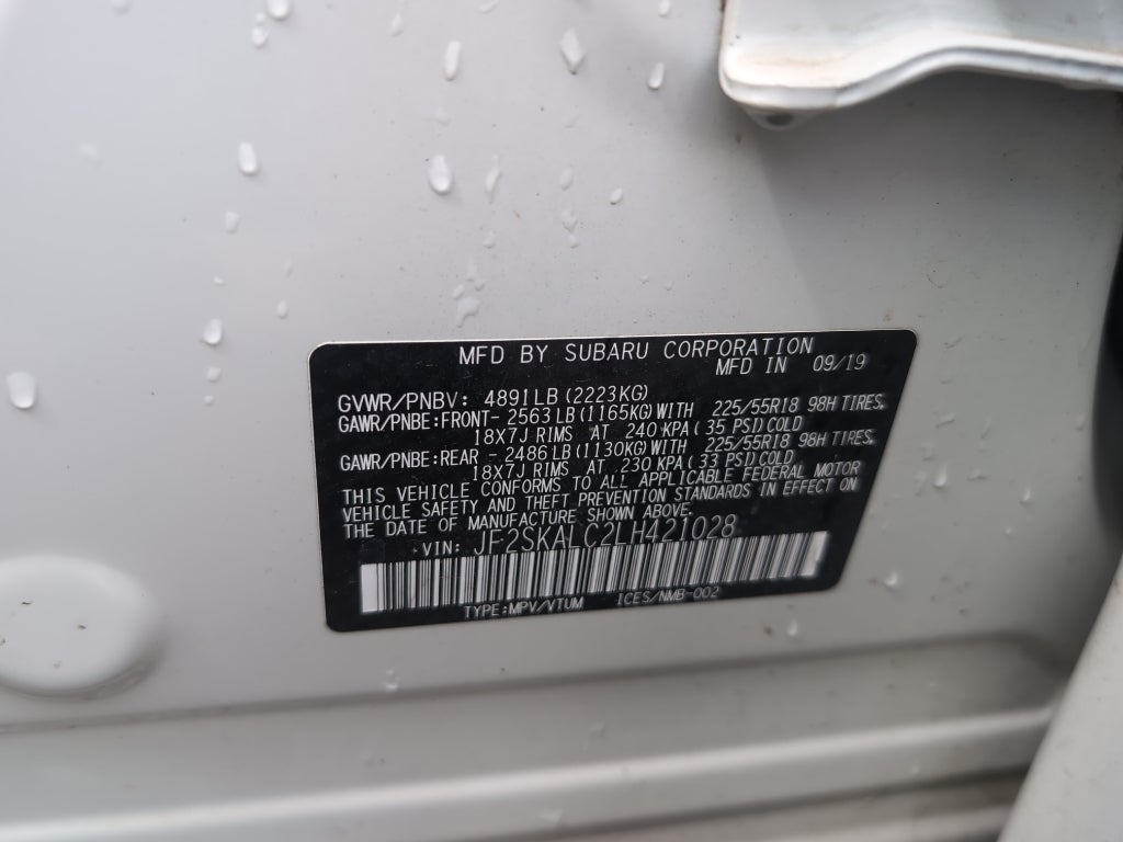 2020 Subaru Forester Sport